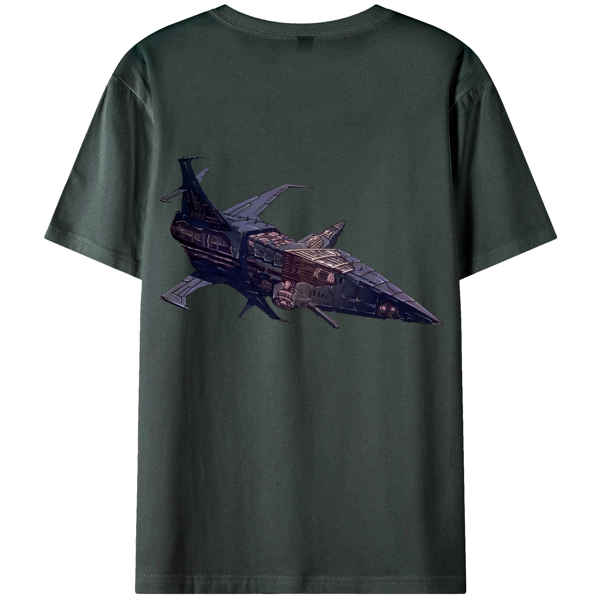 （画像用）  綿100％ メンズ半袖Tシャツ（バックプリント） 通気性